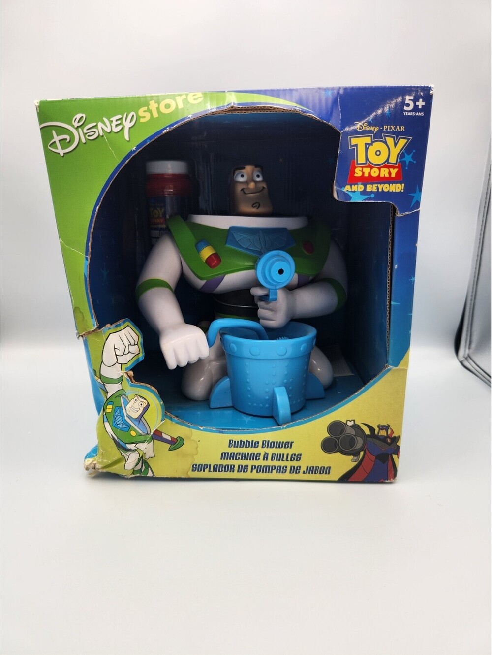 Disney Pixar Toy Story Buzz Lightyear 8” Bubble Blower Disney Not Tested A1